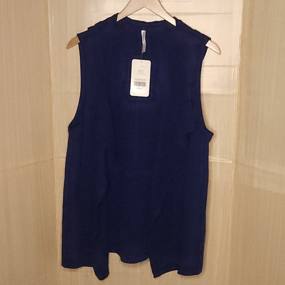 Fabletics New Royal Blue Knit Hannah Vest XL